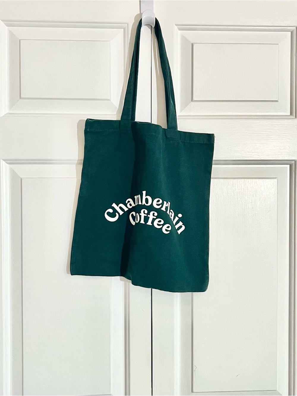 Chamberlain Coffee Green Canvas Tote Bag